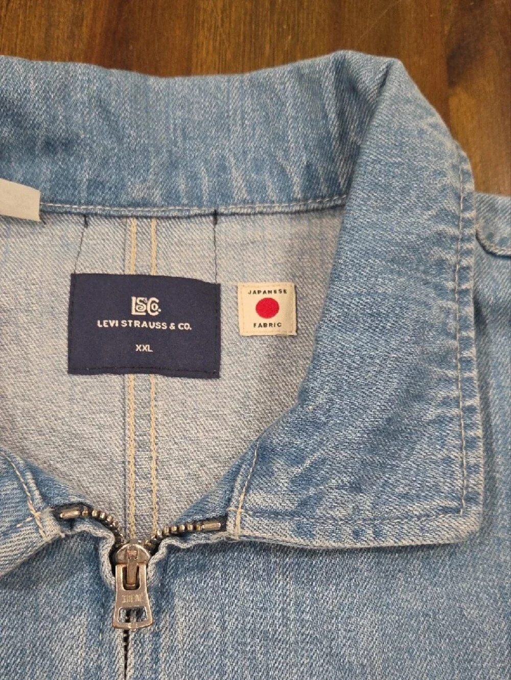 Levi's Light Wash Denim Zip Jacket